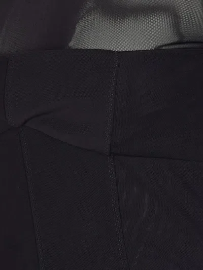 Pinko Dress Featuring Sheer Panel And 3/4 Sleeves In Black