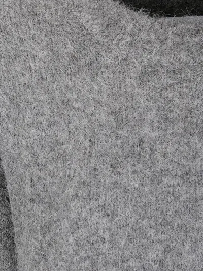 Samsoe & Samsoe Crew Neck Long-sleeved Sweater In Gray