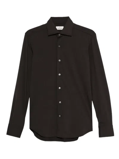 Alessandro Gherardi Long-sleeve Button-up Shirt In Brown