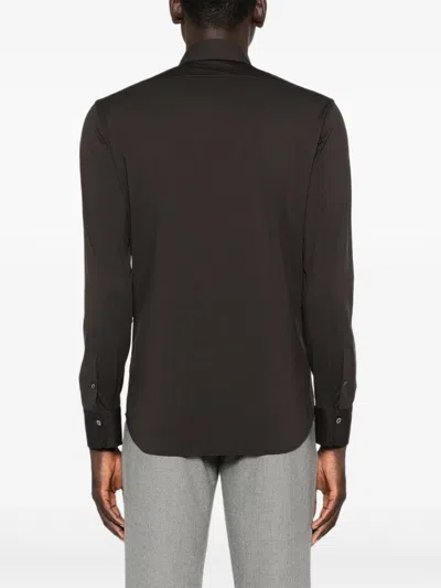Alessandro Gherardi Long-sleeve Button-up Shirt In Brown
