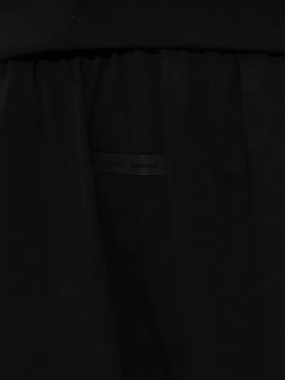 Essentials Logo-banded Track Pants In Black