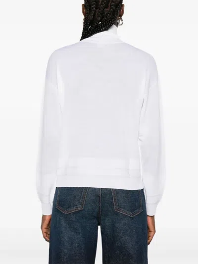 Eleventy Pullover Mit Rollkragen In White