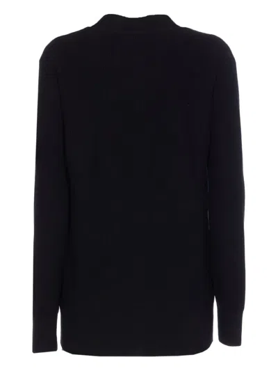 Sacai Button-down Cardigan In Black
