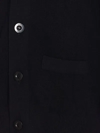 Sacai Button-down Cardigan In Black