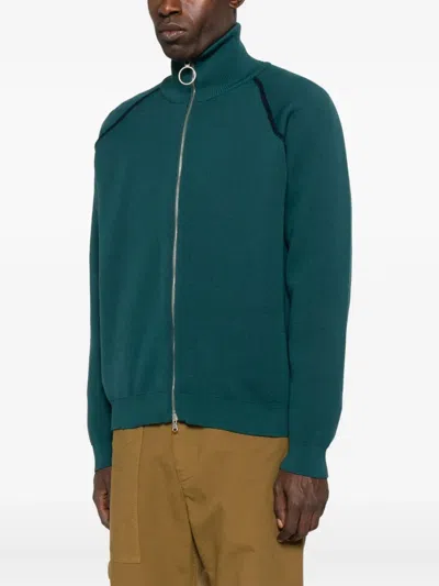 1989 Studio Full Zip Raglan Sweater Clothing In Green