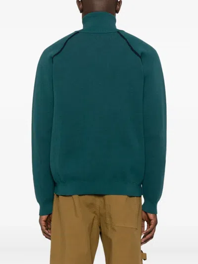 1989 Studio Full Zip Raglan Sweater Clothing In Green