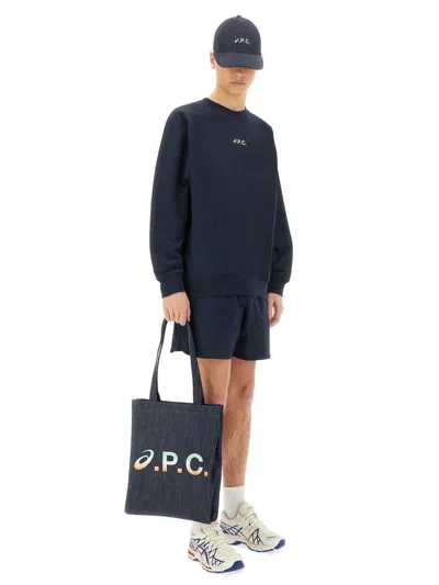Asics X A.p.c. Asics X Apc Lake Sweatshirt In Blue
