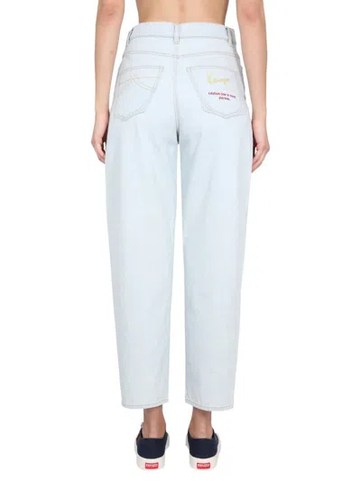 Kenzo Women Carrot Fit Jeans In Blue