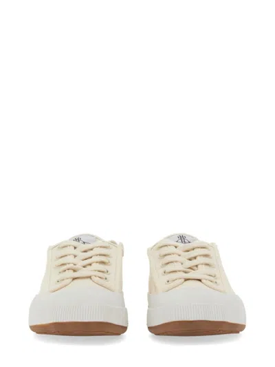 Vivienne Westwood Man Sneakers Ivory Size 9 Textile Fibers In Neutral