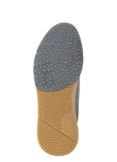 Brunello Cucinelli Logo-detail Lace-up Sneakers In Nude