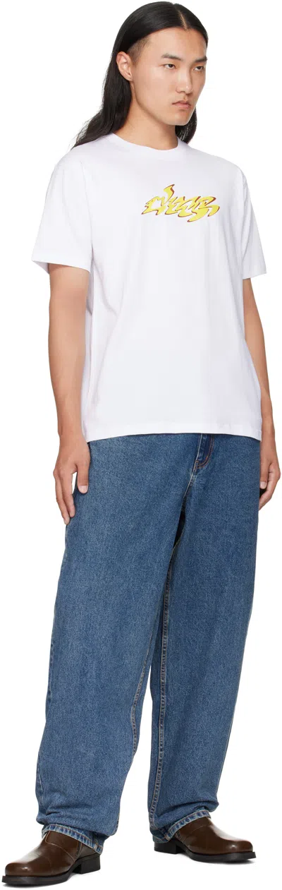 Dime White Disco T-shirt In White