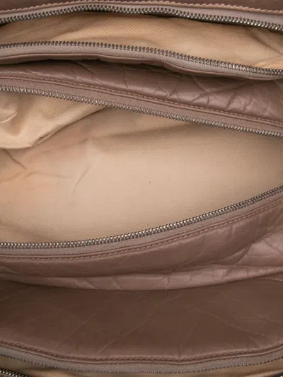 Pre-owned Chanel 2005-2006 Distressed Lambskin Lady Braid Bowler Bag Shoulder Bag In Brown