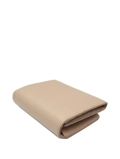 Pre-owned Prada 2013-2025 Vitello Move Trifold Wallet Small Wallets In Brown