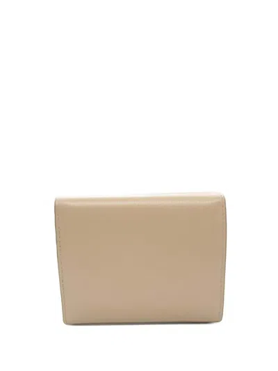 Pre-owned Prada 2013-2025 Vitello Move Trifold Wallet Small Wallets In Brown