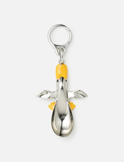 Loewe Duck Spoon Charm In Metallic