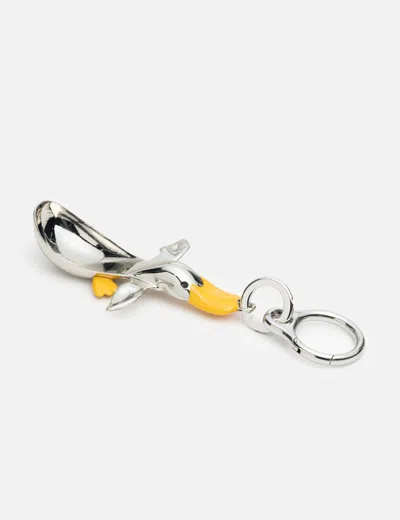 Loewe Duck Spoon Charm In Metallic