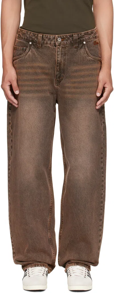 Dime Brown Baggy Jeans