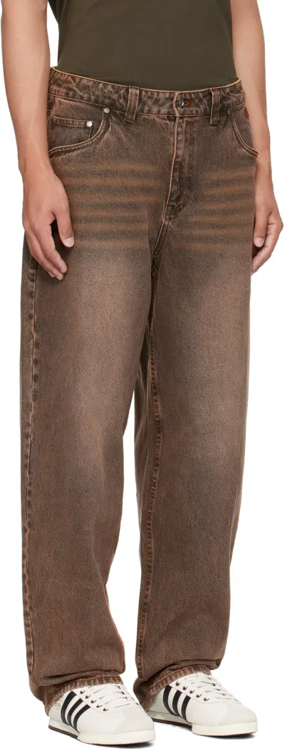 Dime Brown Baggy Jeans