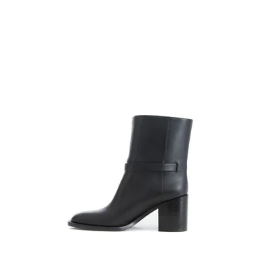Burberry Black Leather Women's Boot In Black
