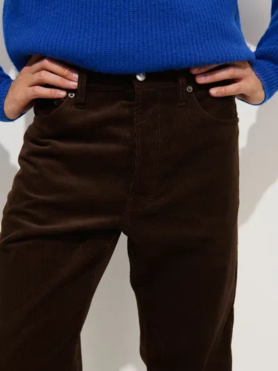 Alex Mill Slim Straight Fit Corduroy Pants In Brown