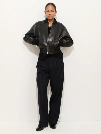 Alex Mill Bowery Street In Leather In Black