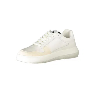 Calvin Klein White Polyester Men's Sneaker In White