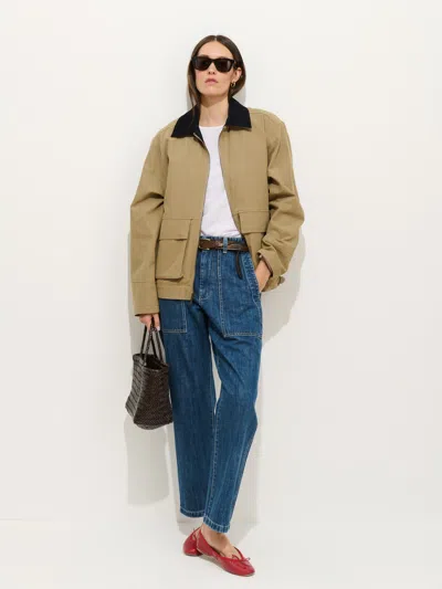 Alex Mill Essex Cotton Canvas Jacket In Nude