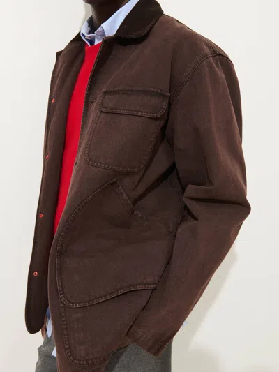 Alex Mill Frontier Jacket In Canvas In Brown