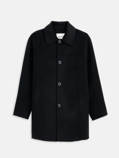 Alex Mill Jacob Car Coat In Wool In Black