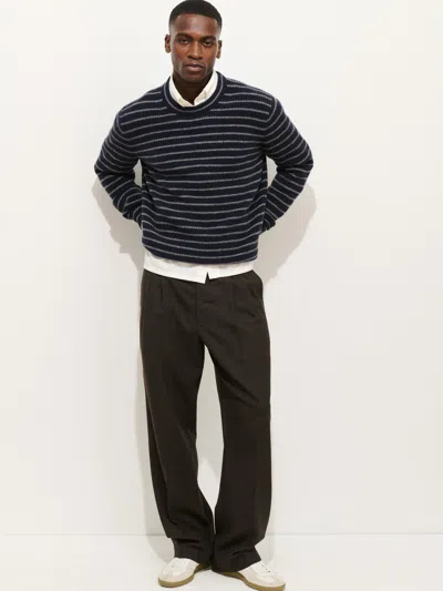 Alex Mill Jordan Sweater In Striped Cashmere In Black