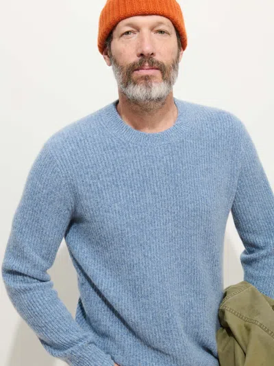 Alex Mill Jordan Sweater In Washed Cashmere Marled Stonewash In Blue