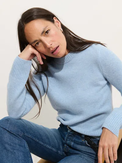 Alex Mill Marais Crewneck Sweater In Cashmere In Blue