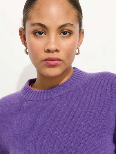 Alex Mill Marais Crewneck Sweater In Cashmere In Purple