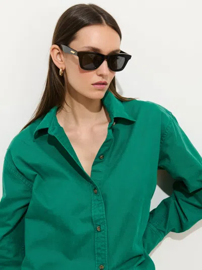 Alex Mill Mercer Shirt In Twill In Green