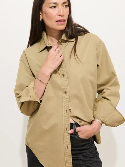 Alex Mill Mercer Shirt In Twill In Nude