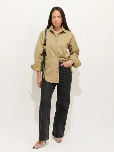 Alex Mill Mercer Shirt In Twill In Nude