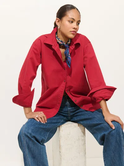 Alex Mill Mercer Shirt In Twill In Red
