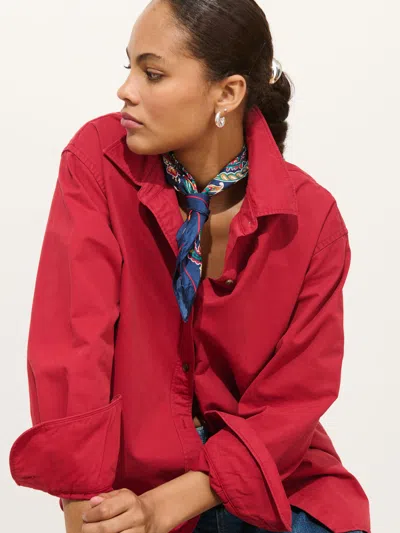 Alex Mill Mercer Shirt In Twill In Red