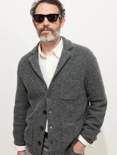Alex Mill Mitchell Cardigan In Washed Cashmere In Gray