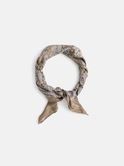 Alex Mill Paisley Scarf In Silk In Neutral