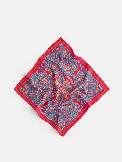 Alex Mill Paisley Scarf In Silk In Red