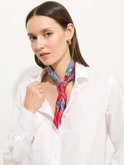 Alex Mill Paisley Scarf In Silk In Red