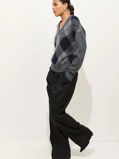 Alex Mill Primrose Pleated Trouser In Wool In Black