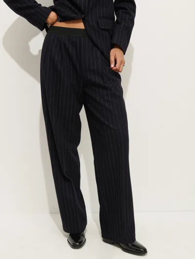 Alex Mill Primrose Pleated Trouser In Wool In Black