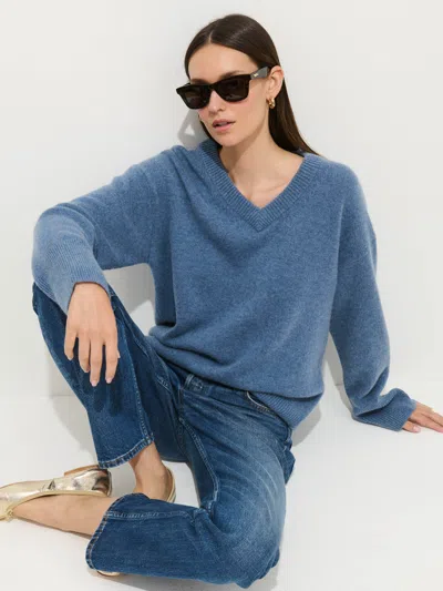 Alex Mill Rowan V-neck Sweater In Cashmere In Multi