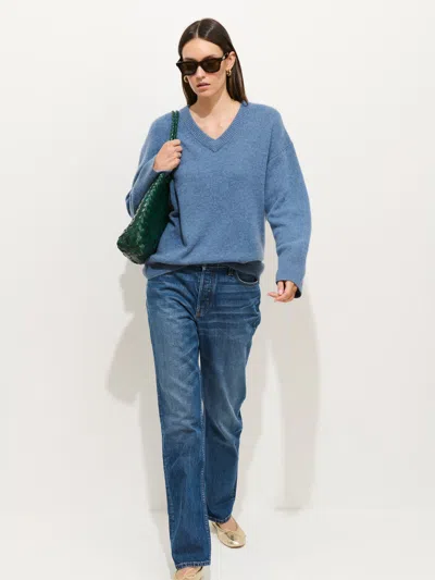 Alex Mill Rowan V-neck Sweater In Cashmere In Multi