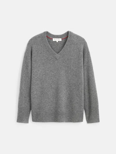 Alex Mill Rowan V-neck Sweater In Cashmere In Animal Print