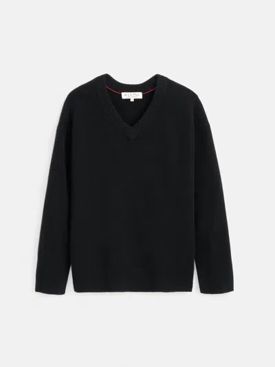 Alex Mill Rowan V-neck Sweater In Cashmere In Animal Print