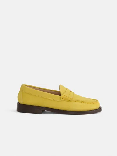 Alex Mill Sesa New York Loafer Sister In Suede In Yellow