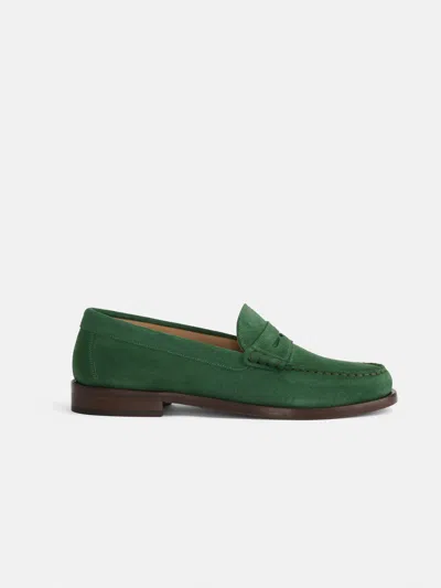 Alex Mill Sesa New York Loafer Sister In Suede In Green